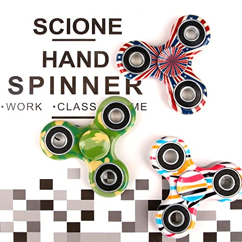 Scione 48 Pack Fidget Spinner Easter Basket Stuffers, Durable Anxiety Stress Relief Fidget Toy Pack-Hand Spinner Party Favors For Kid Adult, Stocking Stuffer, Goodie Bag Stuffers, Classroom Prizes #TOP1