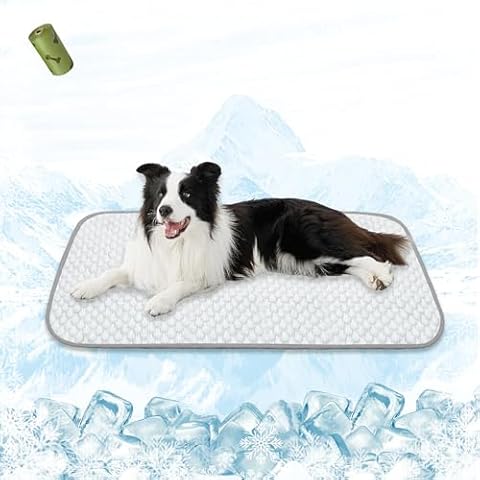 MICROCOSMOS Pet Cooling Mat & Sleeping Pad- Breathable Bubble Surface, EZ Clean. Keep Cooling for Pets, Kids and Adults in Summer. Cover