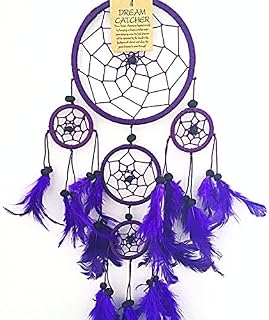 Purple Dream Catcher Beautiful Home Decor & Kids Room Wall Hanging Party Bag Filler Item Catch All Those Bad Dreams No More Sleepless Nights