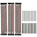 Produktbild KeeYees 120pcs 3x30CM Jumper Wire Kabel Drahtbrücken Set 40pin Male zu Female, Male zu Male, Female zu Female mit 20pcs Kopfleisten Single Reihe 40pin PCB Stiftleiste 2,54mm für Arduino Raspberry Pi