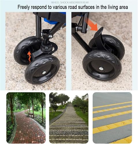 Carrello pieghevole resistente con ruote, portatile, da giardino, per un facile trasporto di casse e attrezzi da esterno, perfetto per carichi pesanti