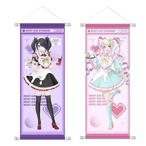 二ーディガールオーバードーズ メイド服 タペストリー 超てんちゃん あめちゃん 掛ける絵 ポスター アニメ ゲーム グッズ 壁掛け 部屋 飾り インテリア コレク (超てんちゃん) [並行輸入品]の商品画像（Amazon）
