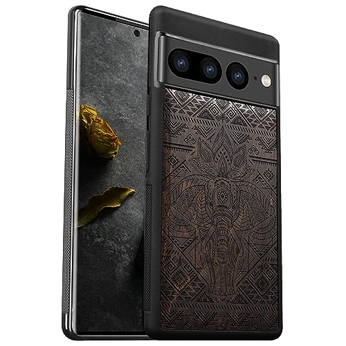 Étui bois Pixel 7 Pro antichoc coque de protection TPU souple sculptée