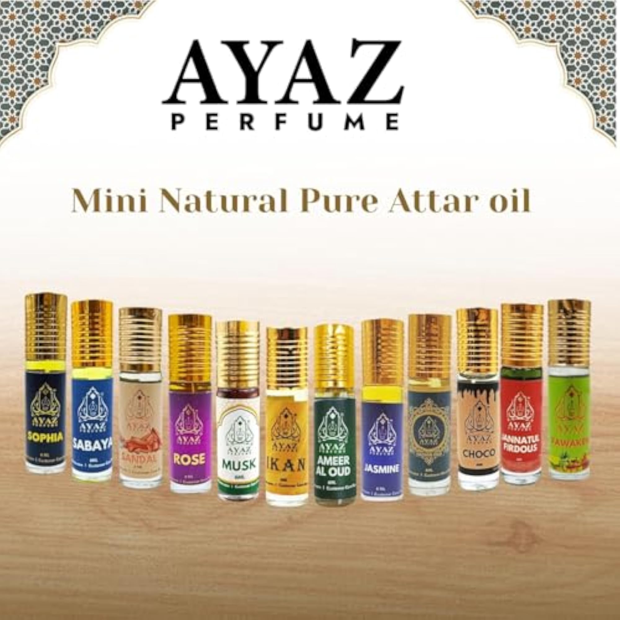 Rose & Sandal Unisex Attar, Long-Lasting Natural Fragrance