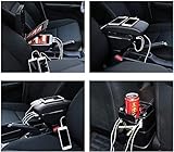 Doppelschicht-Design, Hat Mezzanine, mittlere Schicht können Mobiltelefone, Zigaretten einsetzen.Große Aufbewahrungsboxen können mehr Dinge speichern und Kapazität erhöhen.7 USB-Anschlüsse (3 in der Rückseite und 4 in der Rückseite), das USB-Kabel ist direkt mit dem ursprünglichen 12V / 24V-Netzteil verbunden, der an die meisten digitalen Geräte oder Produkte angeschlossen werden kannTreffen Sie den Anforderungen der Passagiere auf dem Auto.