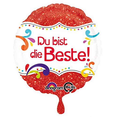 Preisvergleich Produktbild NEU Folienballon Du bist die Beste! 45cm
