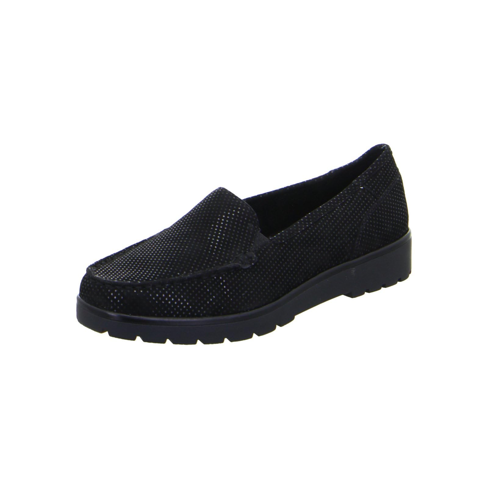 ARA Women's Dallas-hs Moccasin, Black, 40 EU Weit