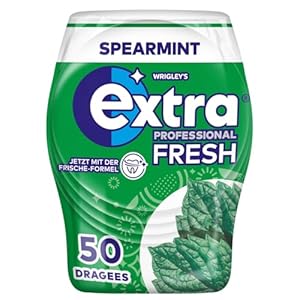 Wrigley's Extra Professional Kaugummi Frische grüne Minze, 50 Dragees