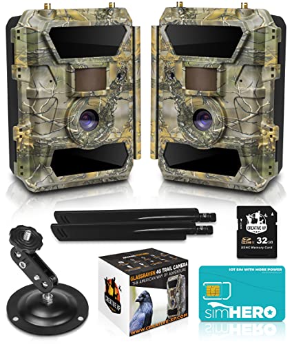 Creative Xp Cellular Trail Cameras Wifi 12Mp 1080P Outdoor Game Camera With No-Glow Night Vision Motion Activated Ip54 Waterproof For Wildlife Hunting Or Property Security, 32G Sd Memory Card #TOP6