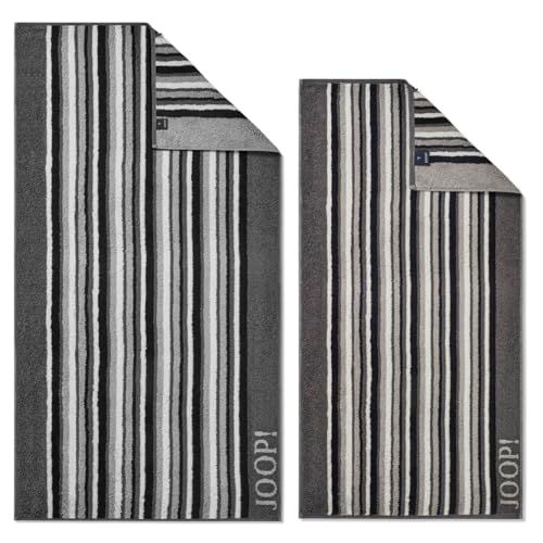 Joop! Handtücher Move Stripes 1692 anthrazit - 77