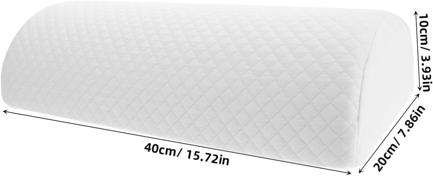Knee Pillow for Back Sleeping Ergonomic Half-Moon Leg Cushion for Lumbar Support Comfortable Rest for Ankles and Feet for Home Office and Travel