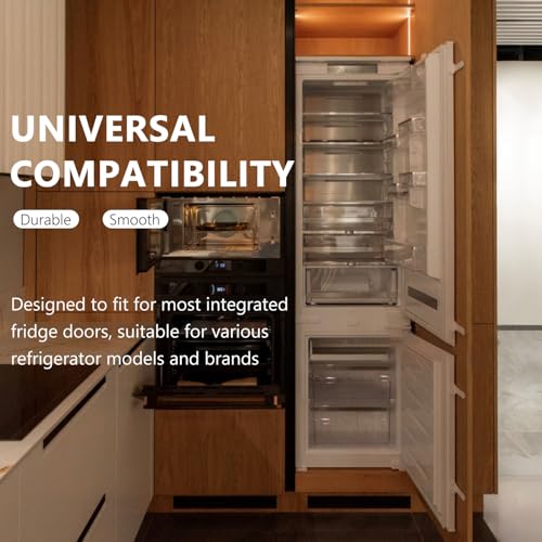 UPTTHOW Universal-Türschieber für Kühlschrank und Gefrierschrank, mit Barckets und Clips, 4 Stück