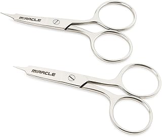 MIRACLE Juego de tijeras para cutículas, 2 un...