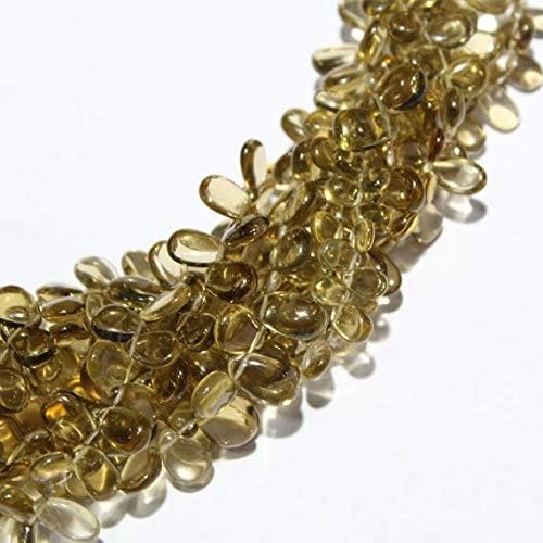 Bear Quartz Pear Plain Beads Plain Beads Briolette Size 7to10mm Approx, 8" Inches Full Strand Wholesale Price
