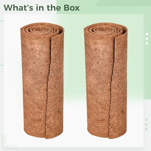 Alfombrillas de fibra de coco para reptiles 39.4 x 15.7 in miniatura 5