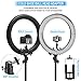 Ring Light with Stand and Phone Holder, IVISII 18 inch Ring light，55W 5500K LED Ring Light for Live Stream/Makeup/YouTube Video, Dimmable LED Beauty Selfie Ring light for TikTok Photography