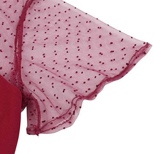 Image of Women's Vintage Polka Dot 1950s Audrey Retro Rockabilly Prom Dress 50's 60's A-Line Cocktail Party Swing Dress