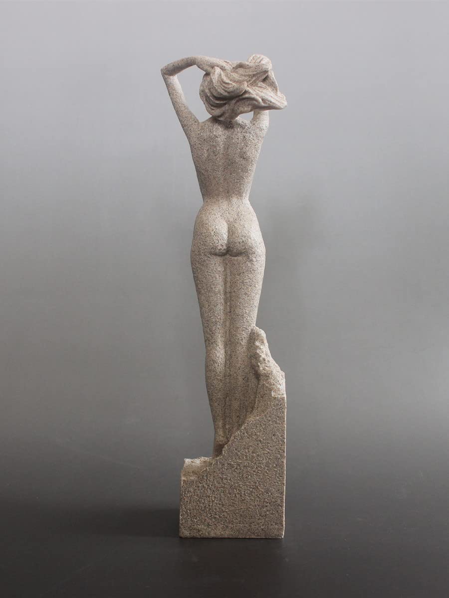 Amazon.co.jp: ヌード女性像 女神 女神像 砂岩彫刻アート装飾 贈り物