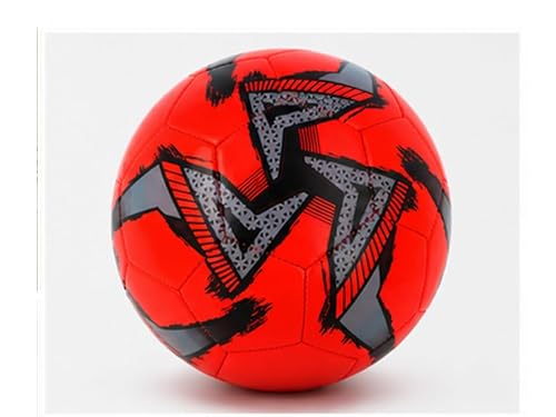 Image of Size 5 Football Red 32 Panel Soccer Ball 270g Lightweight Training Ball for Indoor & Outdoor Practice, Schools, Clubs & Recreational Play