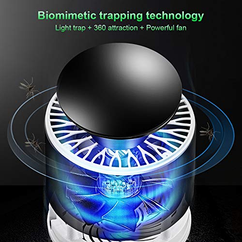 KKmoon Lâmpada doméstica do assassino do mosquito de inalação Lâmpada da armadilha do mosquito Inset