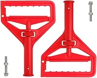 Vista 11 de Mango de trapeador de polvo con clip, 2 piezas, mango de trapeador de suelo, mango de trapeador de polvo Commercia para limpieza de Negro