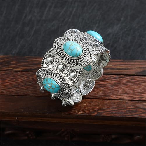 WCRAZYE Turquoise Beaded Stretch Bracelets for Men Women Handmade Bohemian Western Country Cowgirls Stackable Bracelet Y2K Summer Beach bracelets Jewelry Gifts4