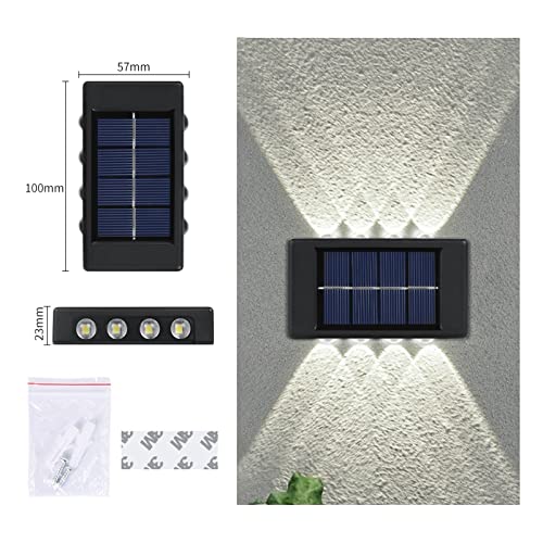 Lámpara de pared para cerca y balcón con sistema de alumbrado público solar 8LED 2
