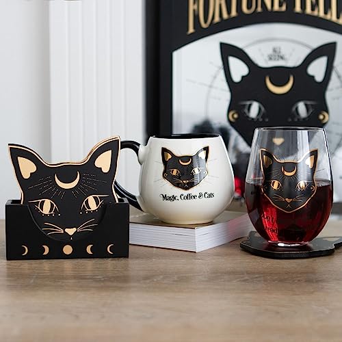 Something Different Wholesale Magic & Cats Halloween Mug, Gothic Witches Brew Ceramic Cup for Adults - Image 4