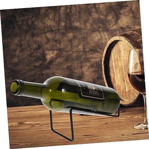 Soporte para botellas vino metal 2 piezas miniatura 4
