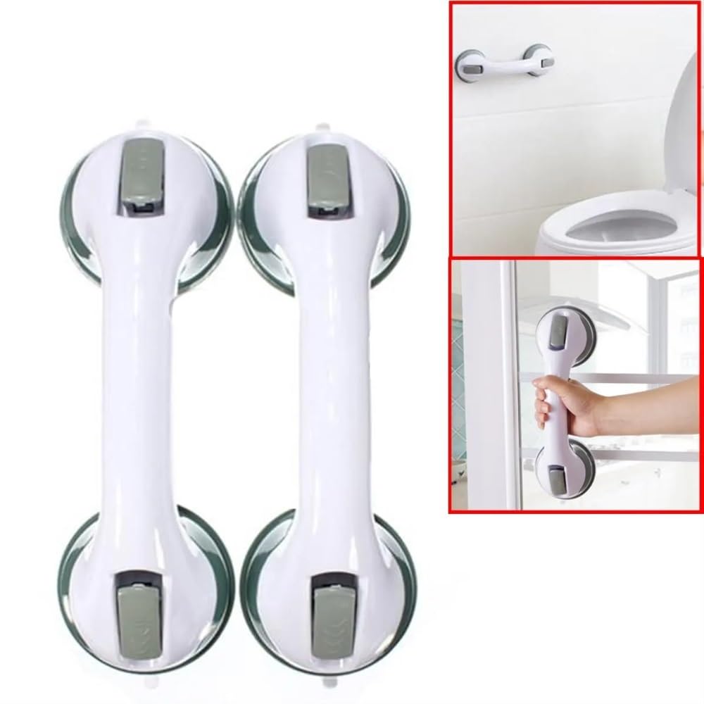 2 piezas de manija de ventosa for baño, manija de agarre for pasamanos de seguridad for personas mayores, baño, ducha, bañera, inodoro, ducha, accesorios for baño Asidero Baño