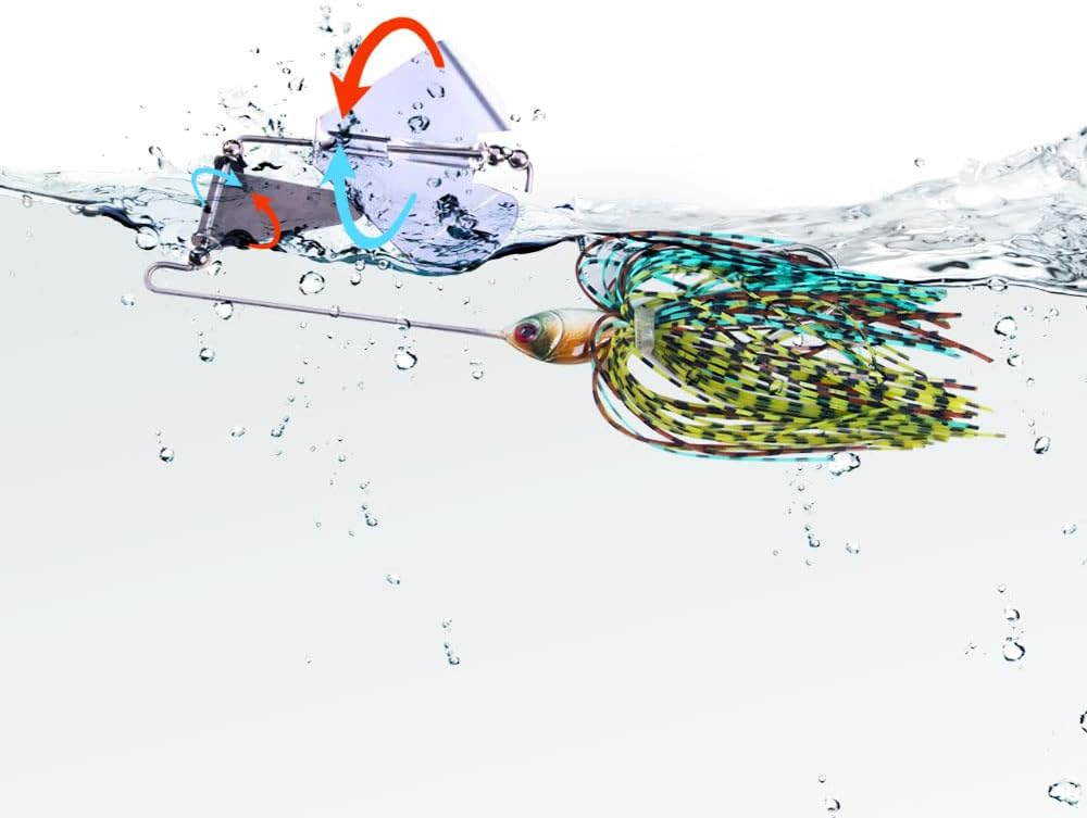 HENGJIA Trout Lures Spinner Baits with 2 Spoons, Rosster Tail Fishing Lures, Spinnerbait for Bass Fishing Lures Kit for Trout, Pike, Steelhead Freshwater Saltwater : Sports & Outdoors