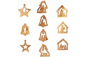 Olive Wood Christmas Tree Ornaments from Bethlehem: A Touch of the Holy...