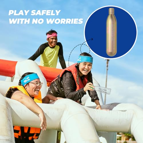 24G Co2 Cartridge Cylinder for Life Vest, Accessory for C02 PFD Rearming Kit, for Auto/Manual Inflating Life Jacket, for Adult, Used for Fishing, Surfing, Sea/Ocean Activities 2Pack