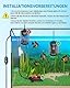 DoRight 50W Aquarium Heizung 50L Ultra Heizung Aquarienheizung mit Thermometer Intelligente Digitale LED Temperaturanzeige, Übertemperaturschutz, Externer Temperaturregler, Thermostat für Betta