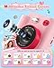 MYSTILUCK Kids Camera Instant Print, 1080P Instant Camera for Kids, Children Digital Cameras with 32GB Card & 3 Rolls Photo Paper, Christmas Birthday Gifts Toys for Boys & Girls Aged 3-12（Pink）