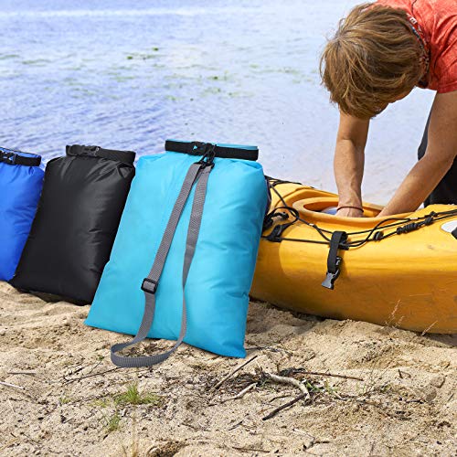 Waterproof Dry Bag Set 15 L+ 8 L +5 L+4 L+3 L+ 2 L Lightweight Sacks And Long Adjustable Shoulder Strap For Kayaking, Rafting, Boating, Hiking, Camping (Colorful, 6 Pcs) #TOP5