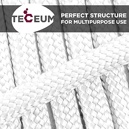 Image of TECEUM Reflective Paracord Rope 1000 - 1000ft /200ft /100ft /50ft - 40+ Colors - Glow in the Dark - para Cord - Utility Rope for Survival, Hunting & Camping Gear - Nylon String, Camping Rope, Tent Cord