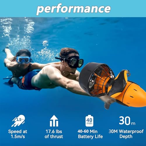Patinete de mar subacuático para diversión en la playa y buceo autónomo de superficie 4