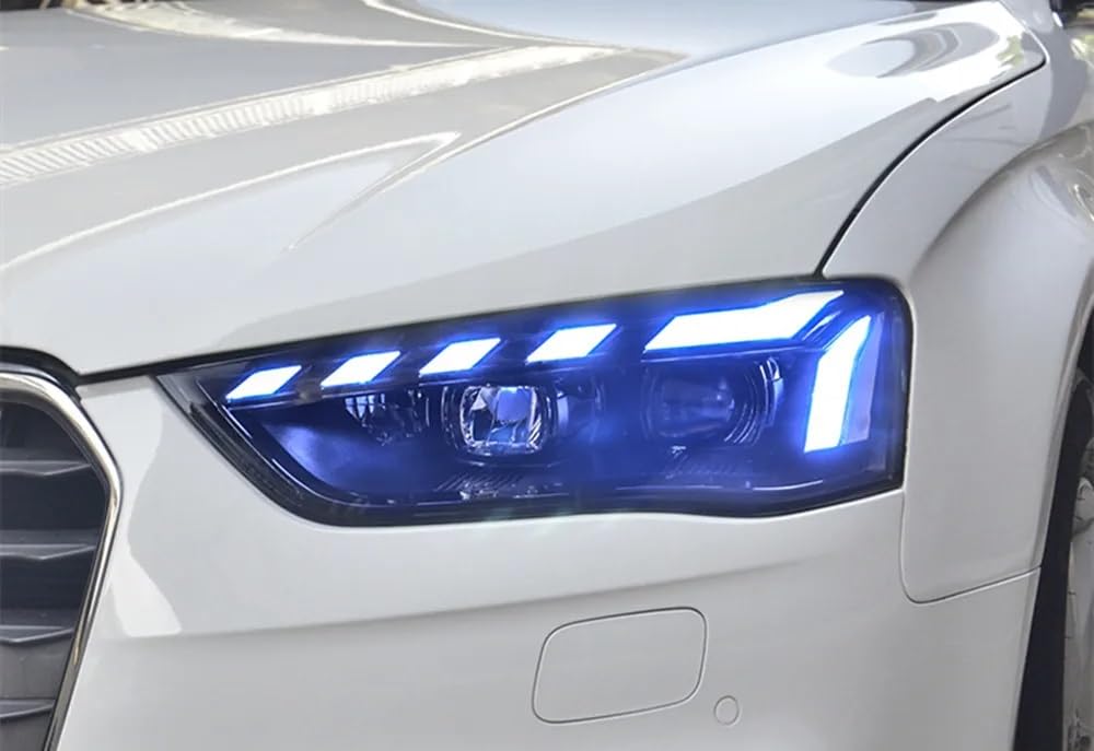 LáMpara Pantalla Para A4 A4L B8 2013 2014 2015 2016 Luz Circulación Diurna Faros LED Bombilla Bi Xenon Luces Antiniebla(Xenon)
