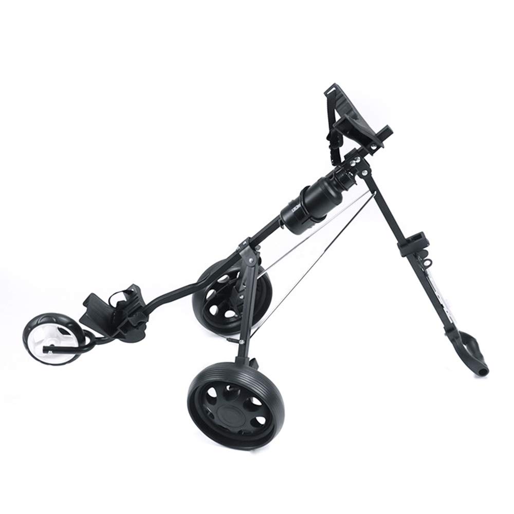 Carrello da Golf A 3 Ruote Carrello da Golf Carrello da Golf Pieghevole Leggero, con Supporto per Segnapunti, Un Secondo per Aprire E Chiudere