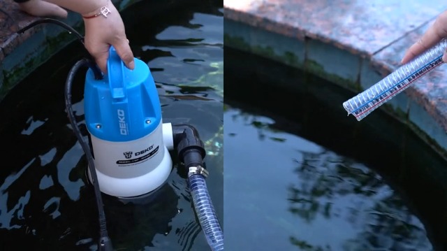 DEKO 水中ポンプ 400W 底部入水式 汚水 清水用ポンプ 吐出量 7500 61tE19kdyUL._AC_UF350,