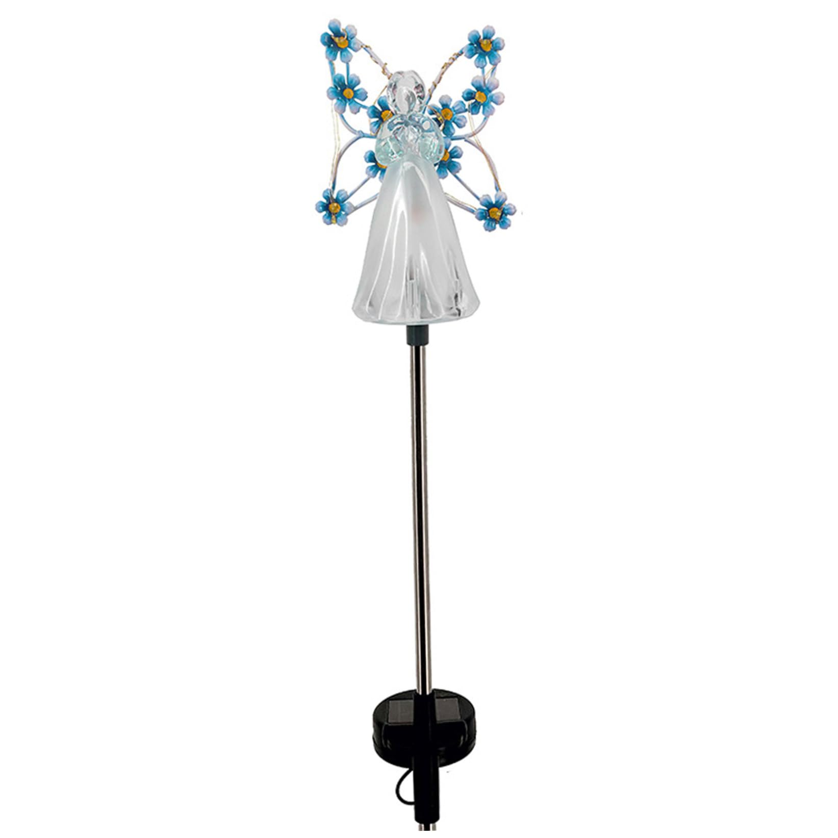 Lampe solaire ange extérieur jardin statue résine étanche pour patio