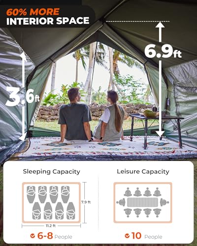 Carpa Hot Tent con Bolsa de Dormir para Camping Familiar miniatura 5
