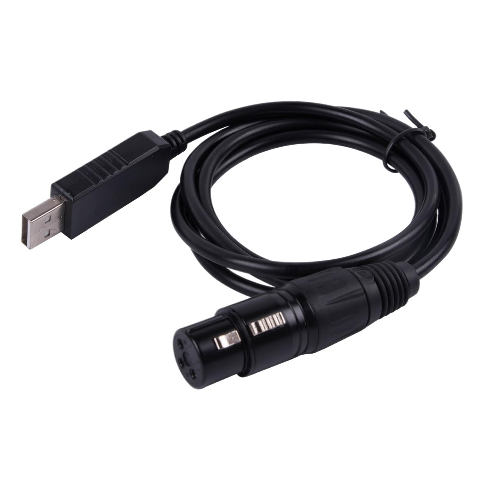 Convertitore da USB a seriale Cavo adattatore interfaccia convertitore DMX a USB Stage PC Controller Dmx Dimmer Conversione segnale DMX512 USB(5m)