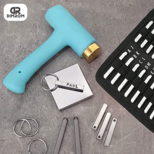 Metal Stamping Kit 36 PCS - Basic Metal Number and Alphabet Stamps Set (A-Z & 0-9) in Cloth Bag - Portable Package of Number and Letter Stamps for Metal, Leather Crafting, Wood, and Jewels Making
