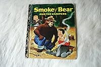 SMOKEY BEAR AND THE CAMPERS Little Compatible with Golden Book 1973 American Forest Service HC B09V33BGCT Book Cover