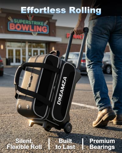 DREAMZA 2 Ball Roller Bowling Bag