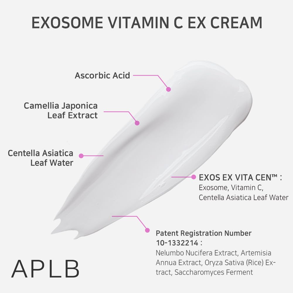 APLB Exosome Vitamin C EX Cream | EXOS EX VITA CEN™ 31.1% 1.86 FL.OZ/Korean Skincare, Efficient absorption, Dark spots, Elasticity Care, Revitalize for gentle and improve skin texture - Image 4