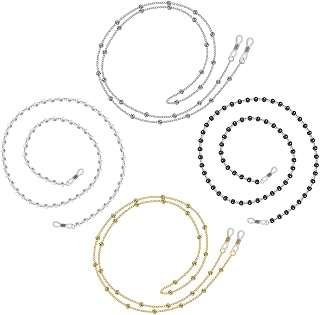 4 Pçs Corrente De Óculos Correntes De Óculos Para Mulheres Cordões Elegantes Para Mulheres Óculos Elegantes Para Mulheres Retentor De Óculos Cordão Corrente De Óculos Para