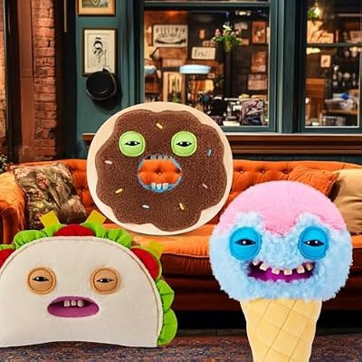 Fuggler ZURU Fuggalicious Mystery Blind Bag, Food Theme Collectible Plush Toy, Includes 1 Blind Bag, 7 in Total to Collect
